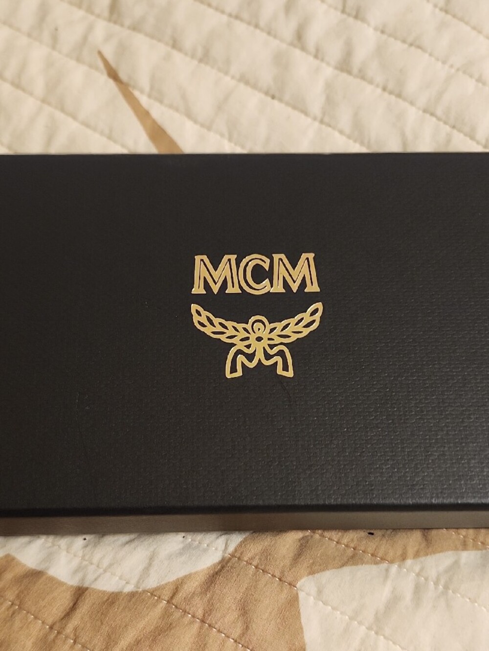 MCM White Logo Leather Envelope Crossbody with Silver Chain - Picture 6 of 7